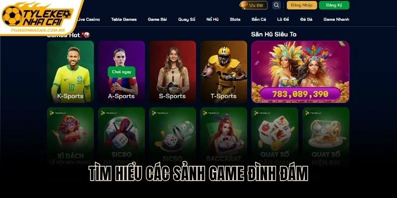 4 sảnh game trực tuyến hấp dẫn nhất tại nền tảng ZBET